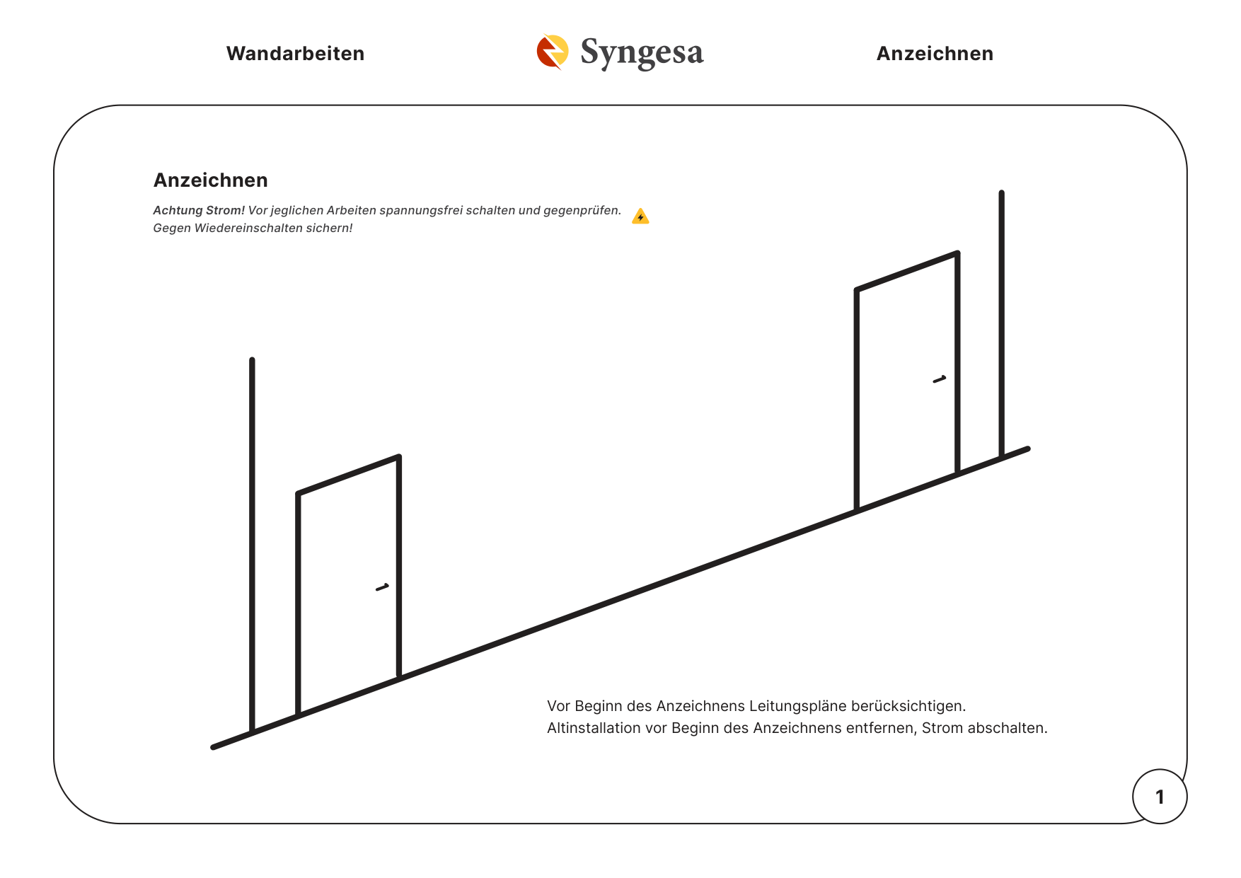 Anzeichnen – 1