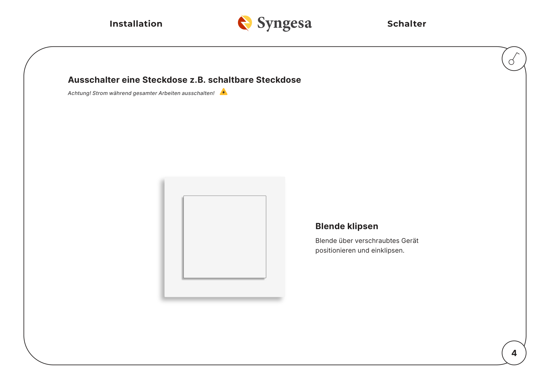 Ausschalter eine Steckdose z.B. schaltbare Steckdose – 4