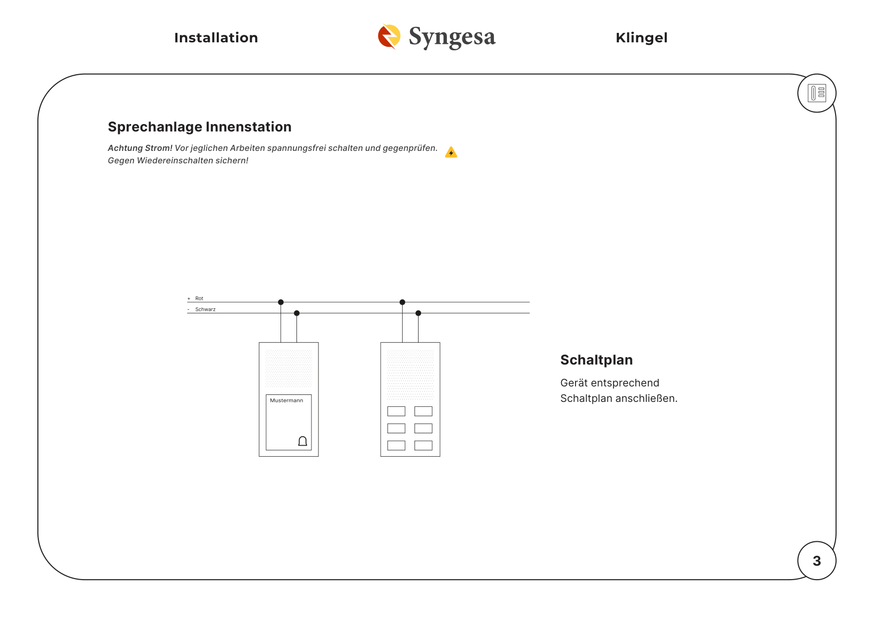 Sprechanlage Innenstation – 3