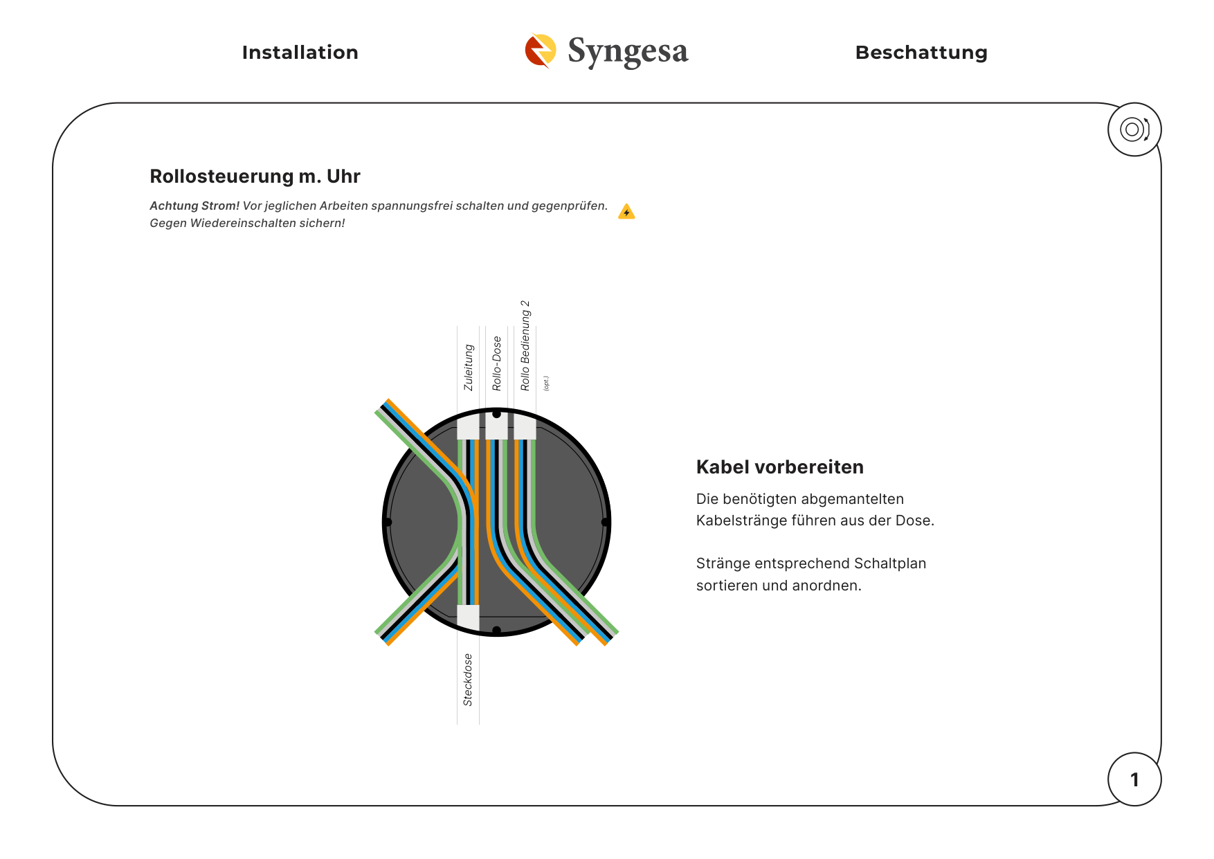 Rollosteuerung m. Uhr – 1