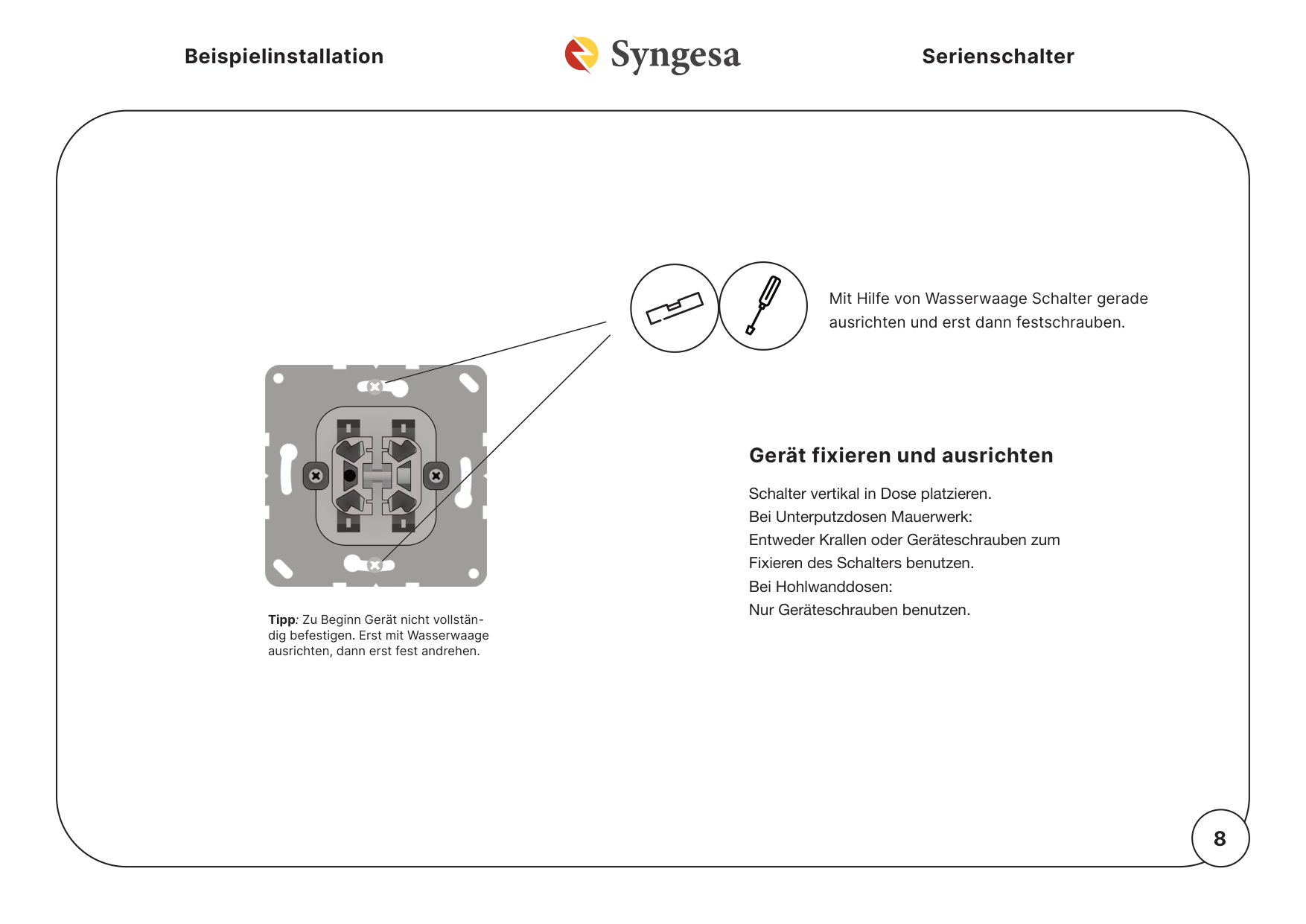 Komplettinstallation – 8